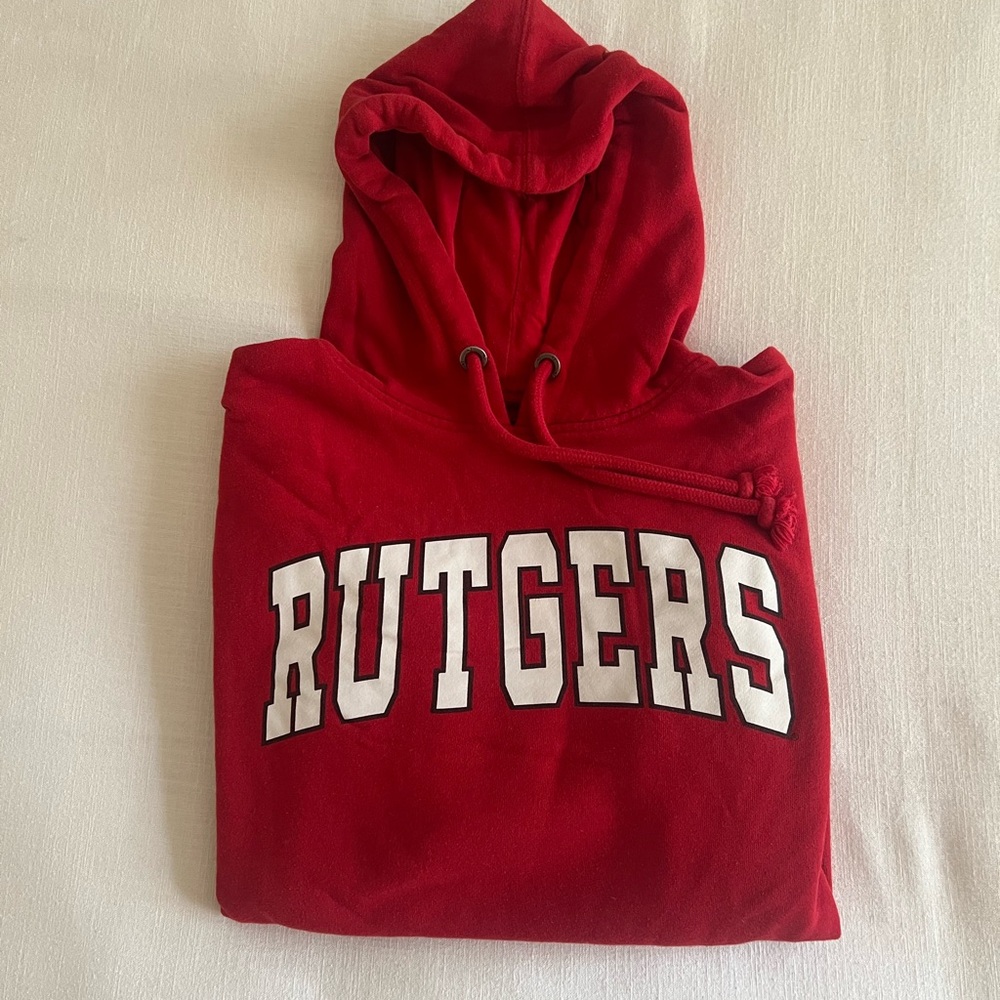 Official Red and White Rutgers University Hoodie, 47 Brand